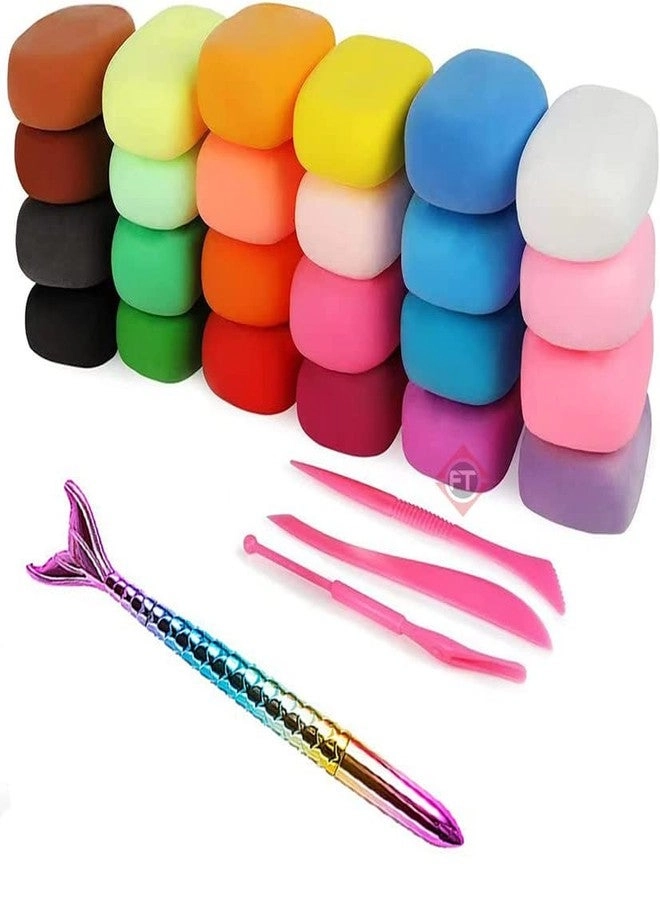 Firstly Air Dry Clay - 12pcs + Lipstick Pen - 1pc 13pcs.