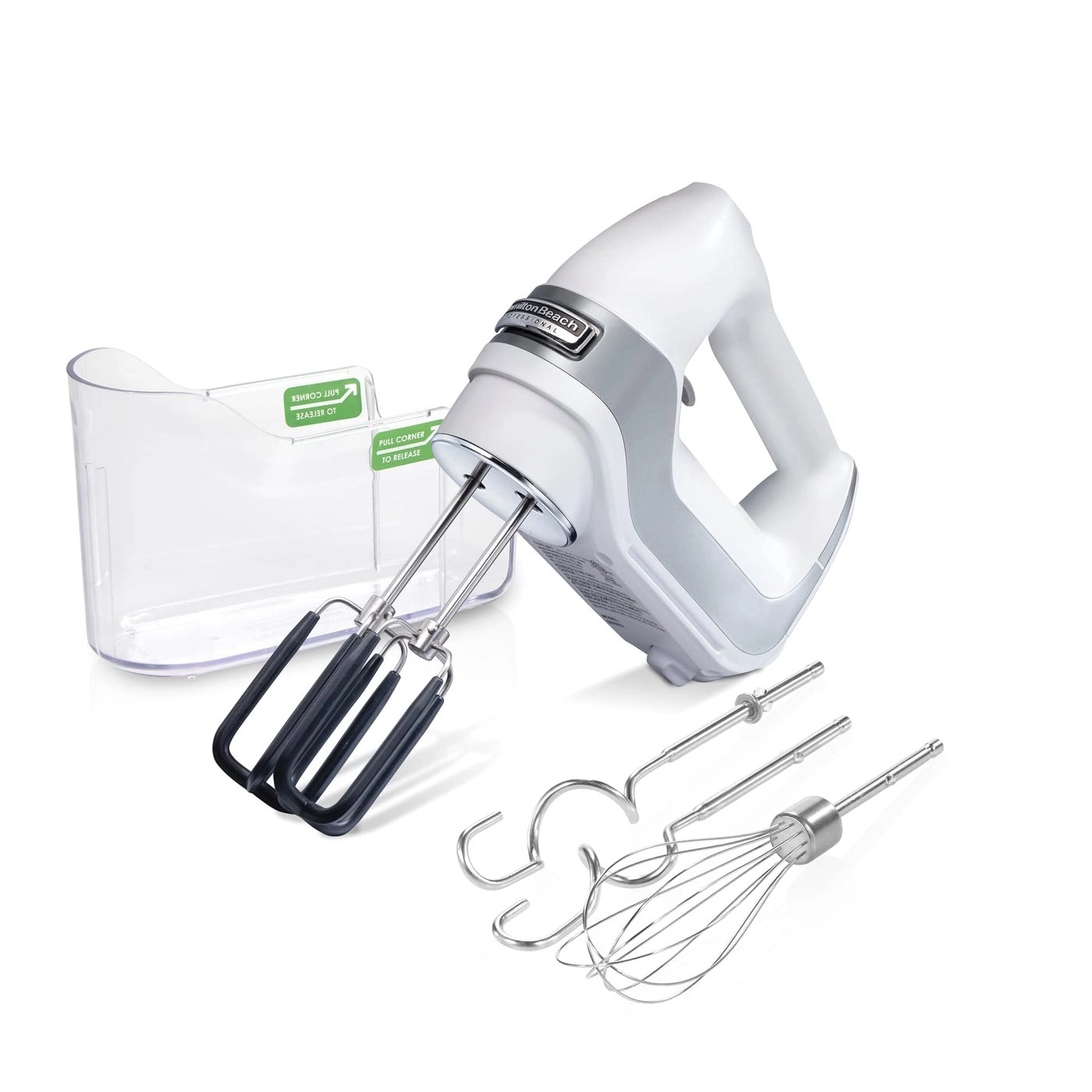 7Speed Digital Electric Hand Mixer - HighPerformance DC Motor SnapOn Storage Case