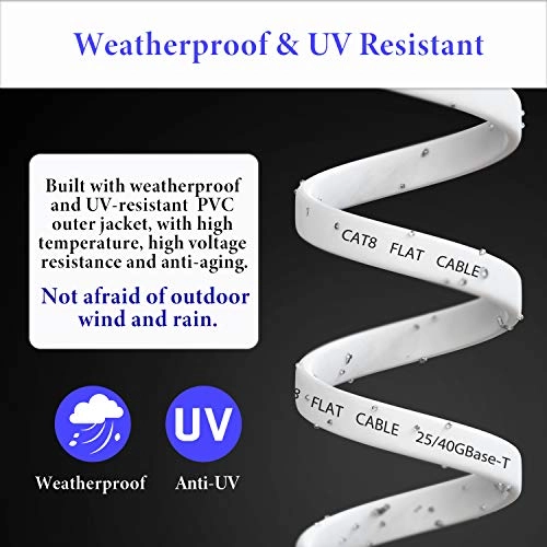 Cat 8 Ethernet Cable - 100 FT