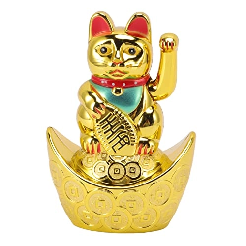 Waving Lucky Cat - Plastic