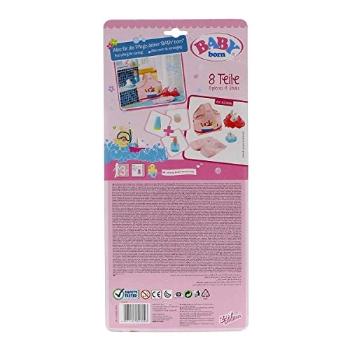 Bath Fun Set - Eight piece, fits dolls up to 43cm