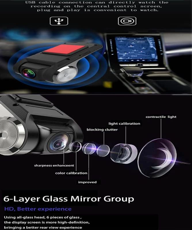 Dash Cam - Night vision 180 Degree