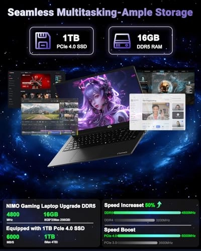 N177B N177 N177 - 17.3'' Ryzen 7-8745HS 16GB DDR5 1TB SSD