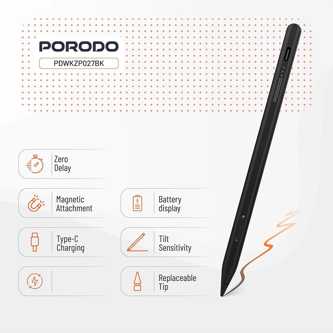 Magnetic Pen - 1.2mm nib 9 Hours USB-C Charging