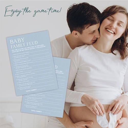 Minimalism Baby Shower Game Kits - 30 Fill In Game Cards & 1 Answer Card Adult