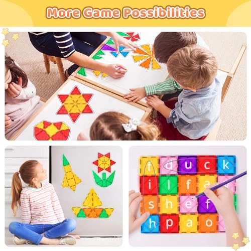 Magnetic Building Blocks - 100 pcs