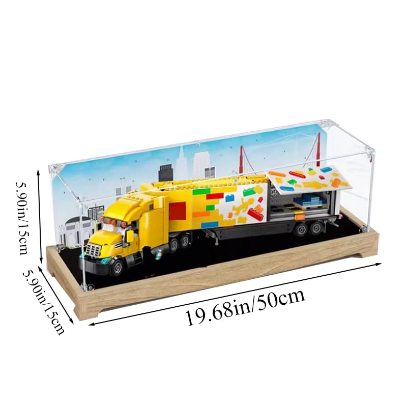 Display Case (60440) - Clear Acrylic High Wood Bottom