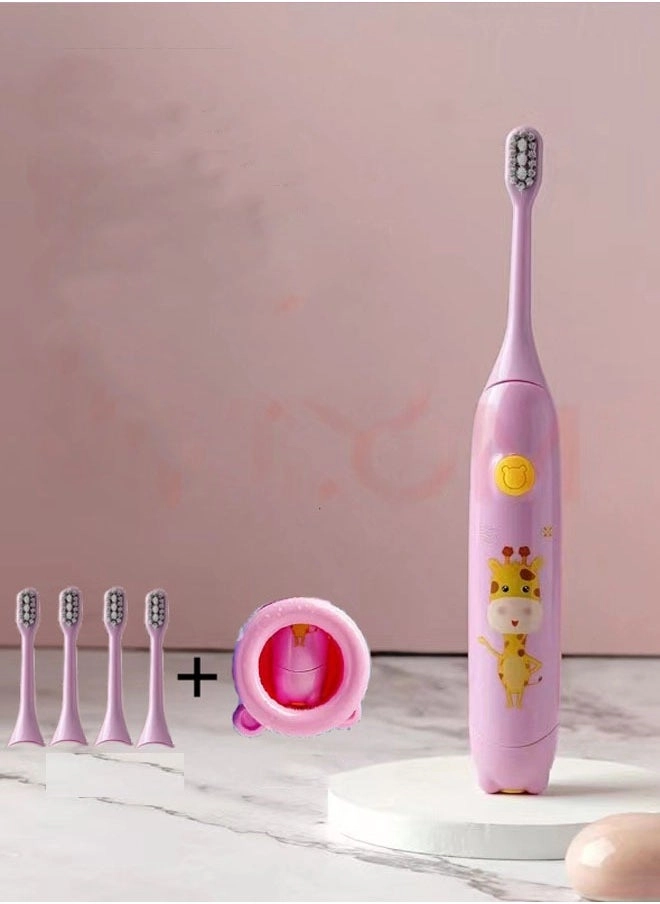 Electric Toothbrush - Super Soft Blue 4 Different Heads