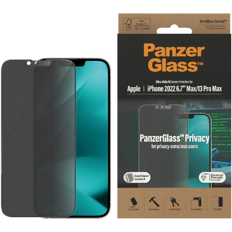 Ultra Wide Fit Clear Tempered Glass Screen Protector for iPhone 16 Plus