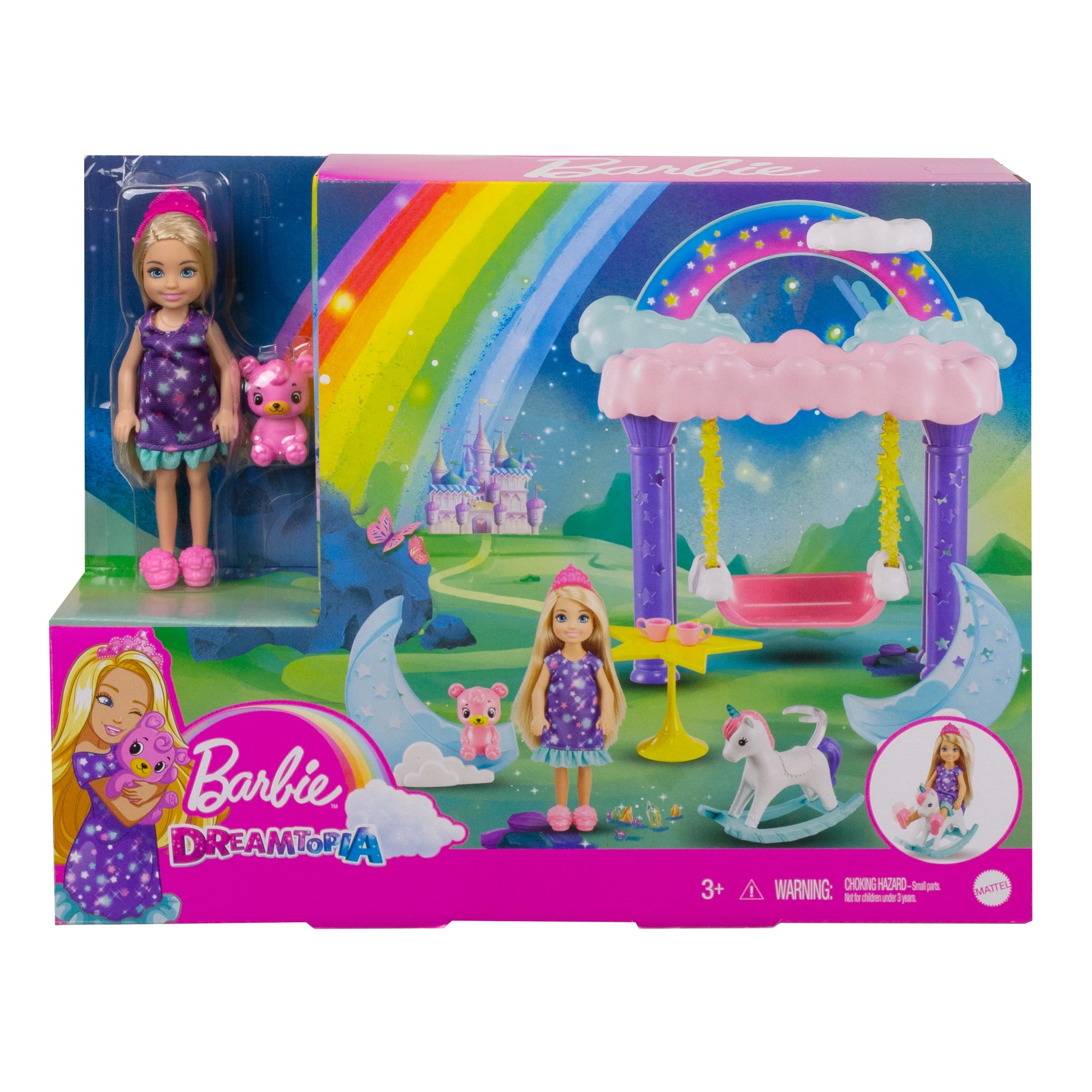 Barbie Dreamtopia Dress-Up Doll - 2-in-1 transformation 8 pieces Ages 36 month(s)+