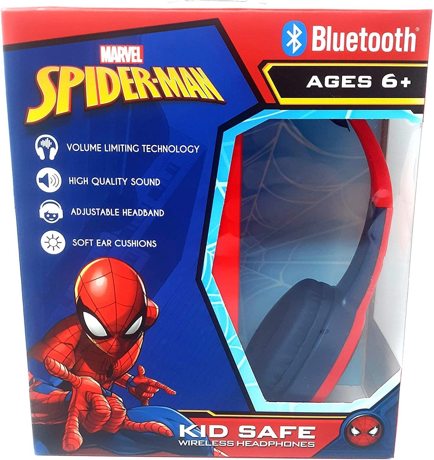 Spiderman Kid Safe Headphones Wireless Headphone