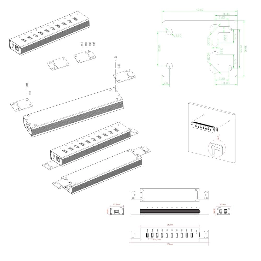 UGT-AH110U3-BK