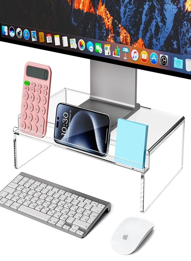 Crpich Clear Acrylic Monitor Stand Riser