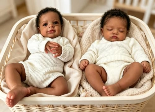 Reborn Baby Doll - 20 in Silicone Set