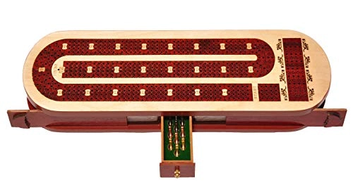 4 Track Cribbage Board - Alphabet E Shape Track Wood