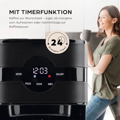 Filterkaffeemaschine - 1.25L Timer Insulated Jug Permanent Filter