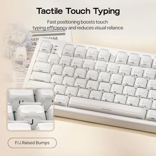 Lusterfly Jelly Keycaps Set - 104 standard keycaps 19 supplementary keycaps