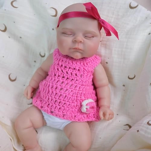 Loulou Awake Reborn Baby Doll - 12 inch Full body silicone Ages 3+