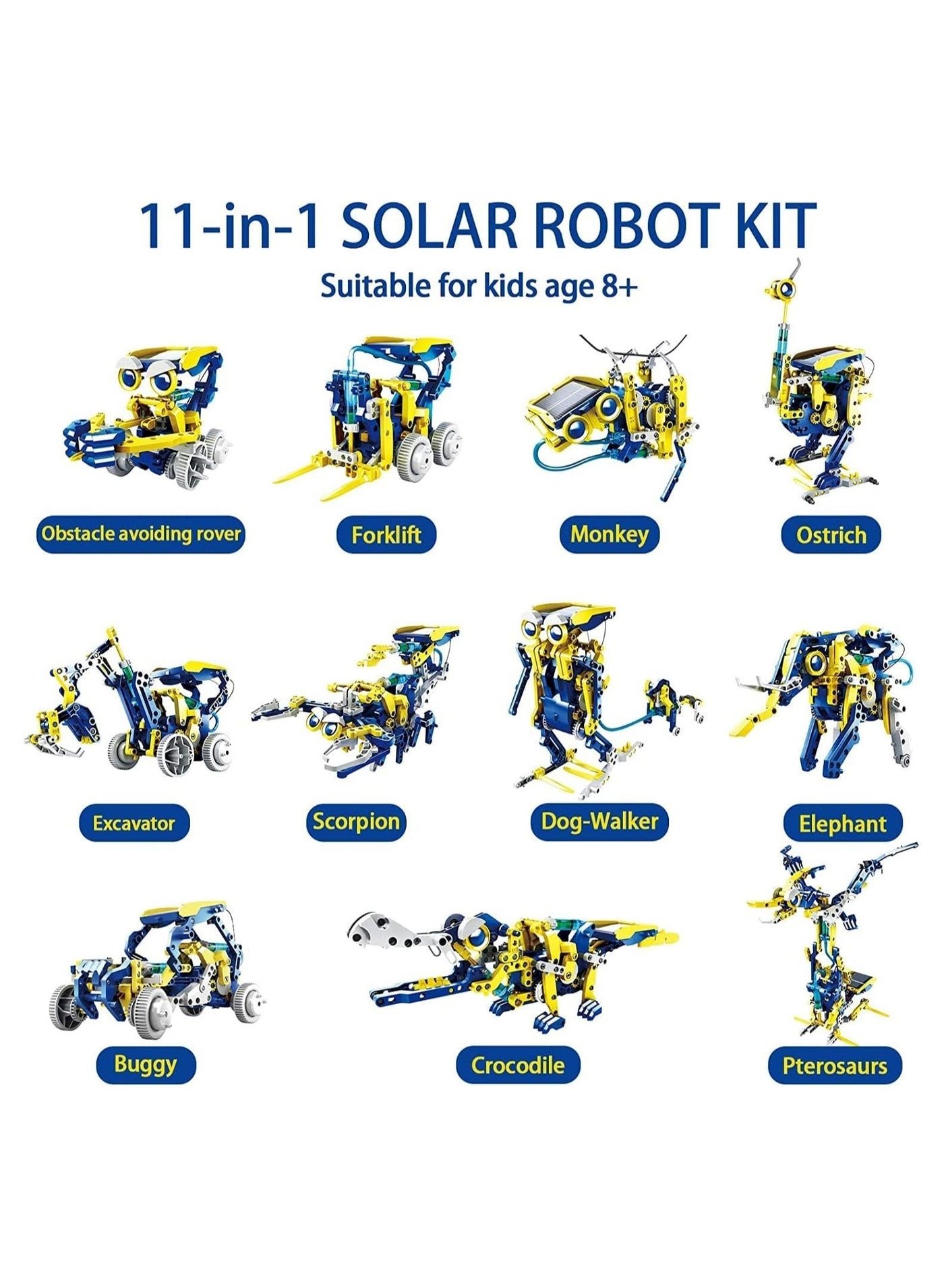 11 in-1 Solar Robot - 8+ Years