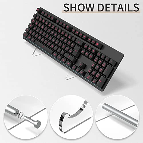 RUNJRX Keyboard Stands - 1-Tier Transparent