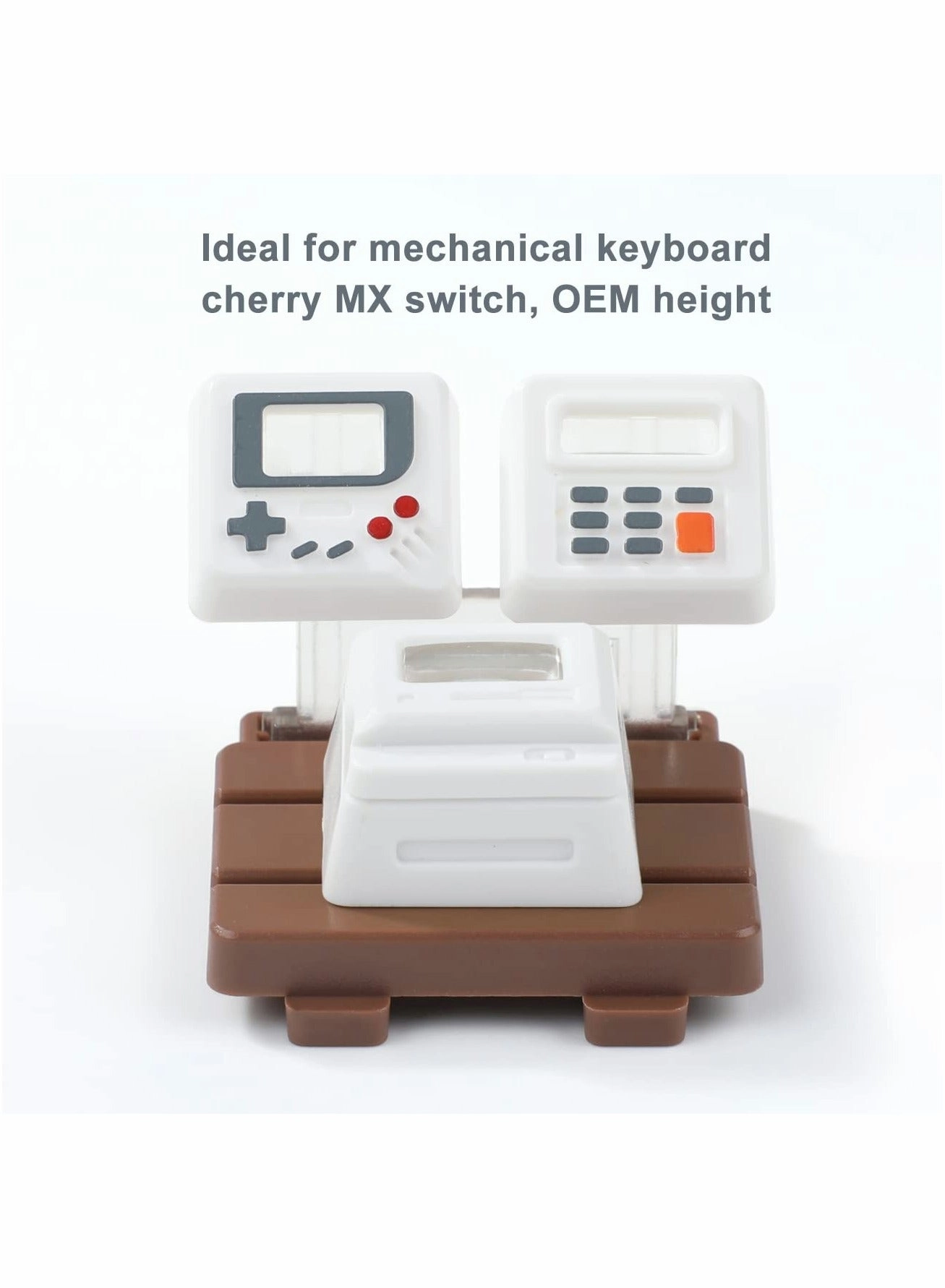 Mini Esc Keycap with 3 Detachable Panels, Backlit Keycap OEM Profile Keycap, Gaming Keyboard Keycap, DIY Replacement Keycap for Mechanical Keyboard MX Switch Decoration White