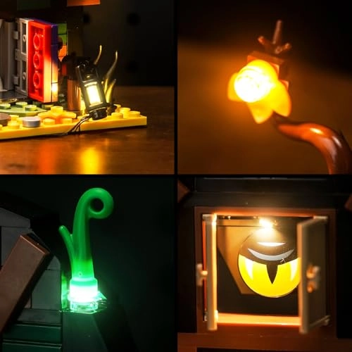 LED Light Set - Compatible with 40721 Halloween Barn 5 light sources