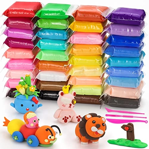 CiaraQ Modeling Clay Kit - Non toxic & environmentally friendly 360g 36 pcs.