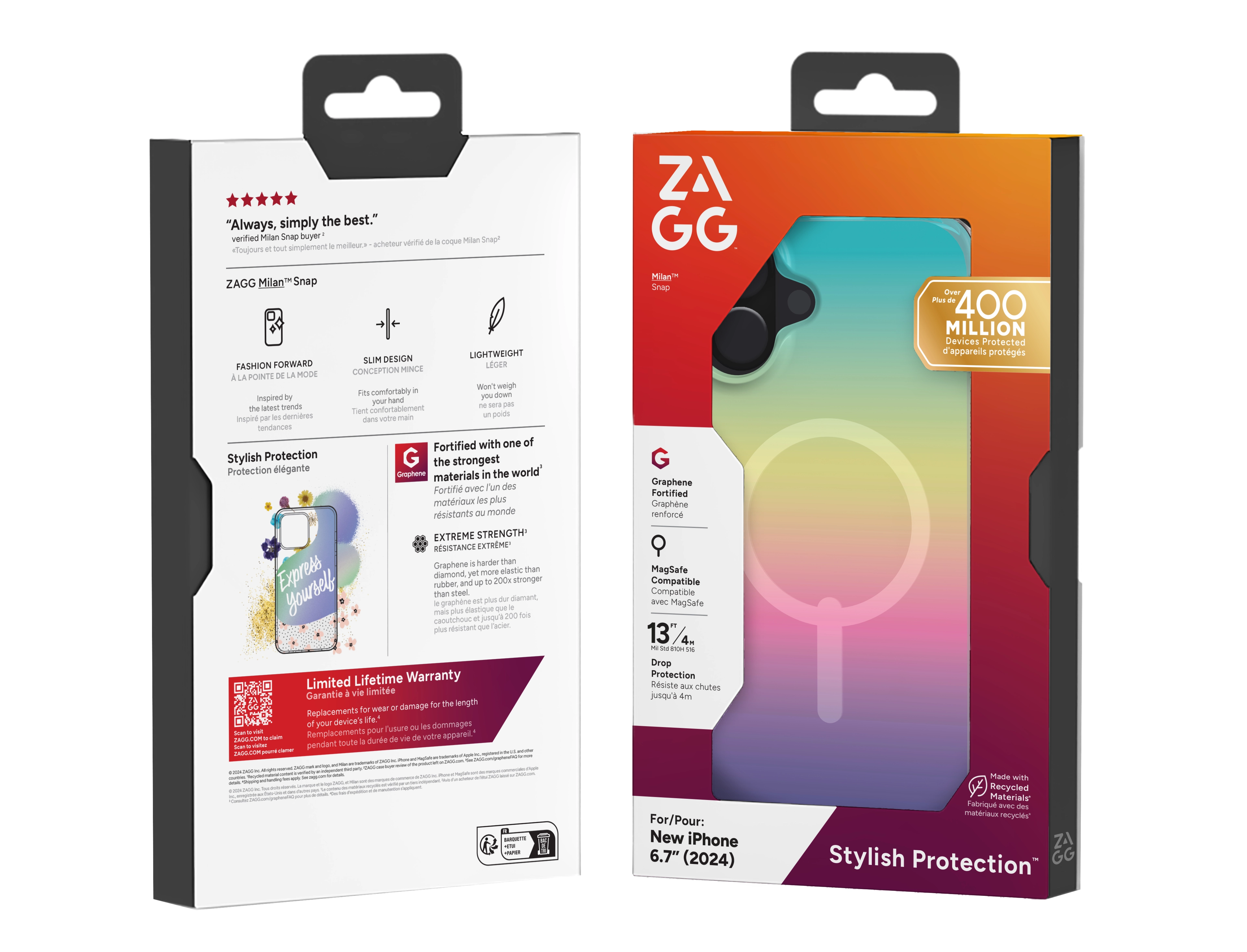 Milan Snap Case with MagSafe for iPhone Air Iridescent