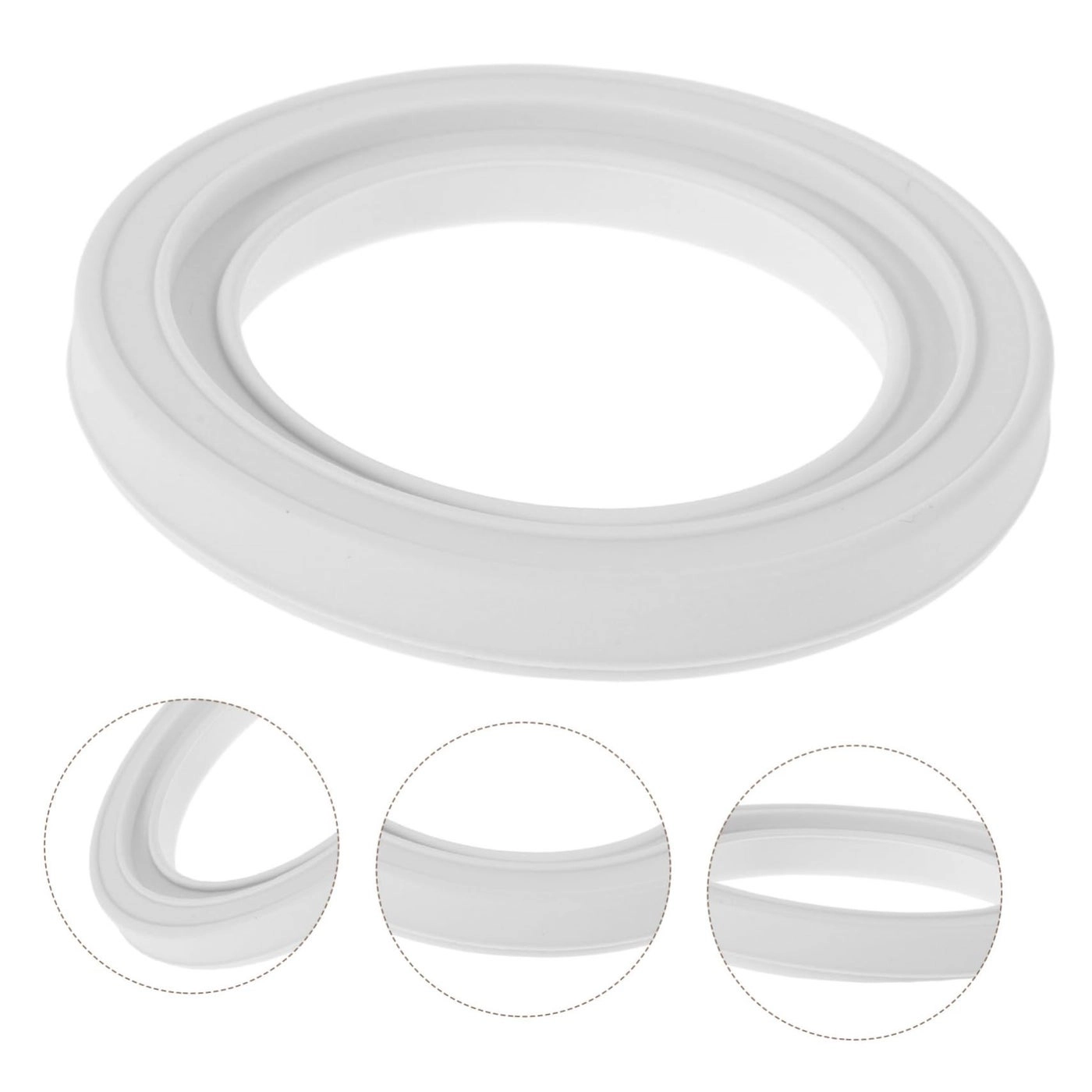 Replacement Seal Gasket - White Silicone 7.20X7.20X0.95cm