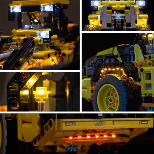 LED Light Kit for LEGO 42209 L120 Electric Wheel Loader - ABS less than 5V
