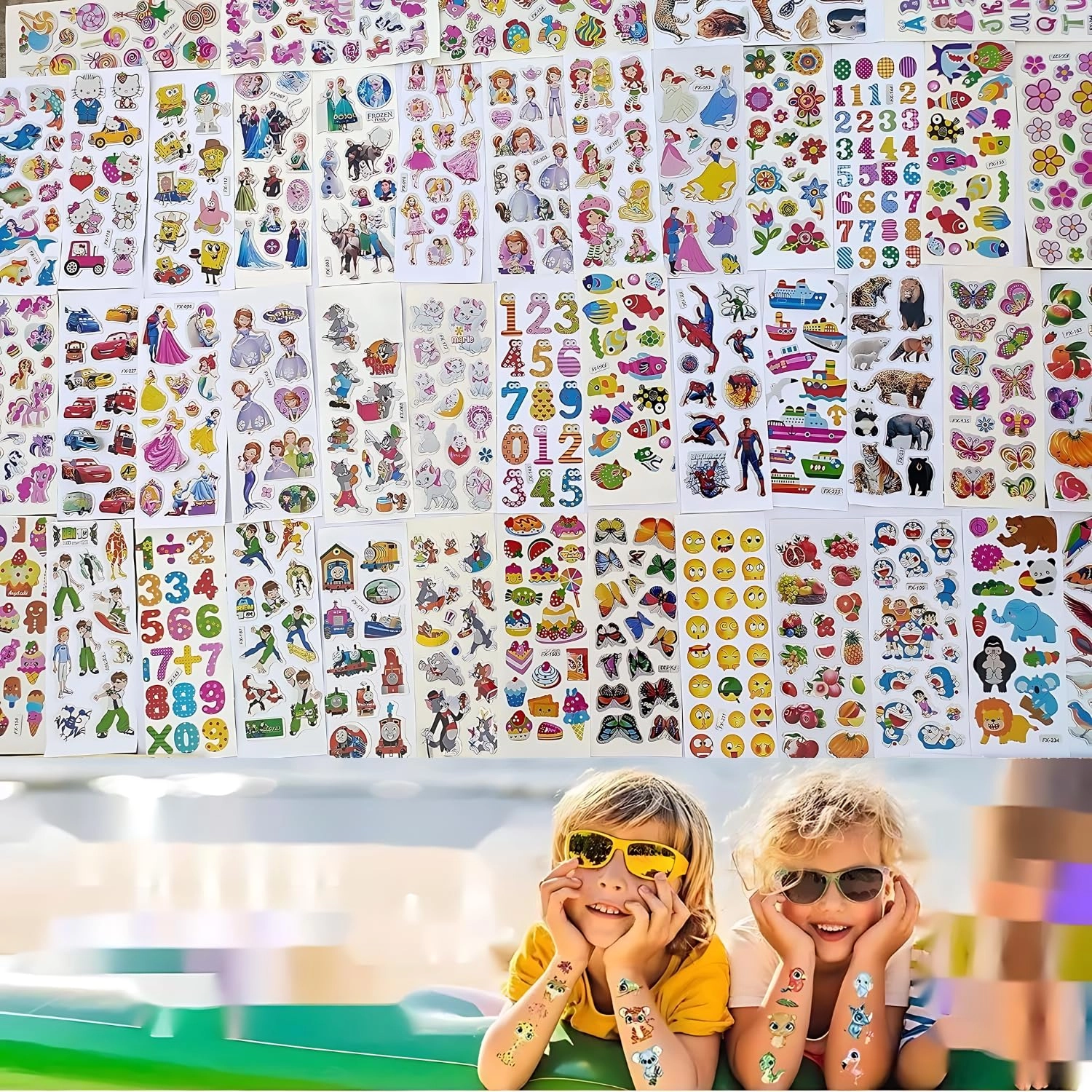 IncyWincy Cartoon Puff Sticker Book 3D 20 pcs