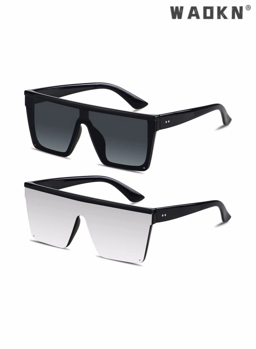 Oversized Sunglasses - grey/silver