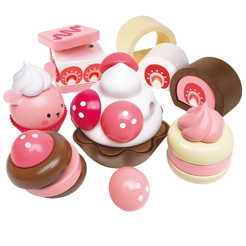 Hape Strawberry Dessert Set - 7 pcs (BDM-E3194)