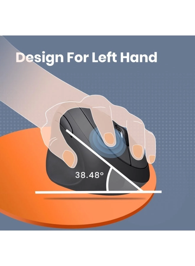 PERIMICE-713L Ergonomic Left-Hand Vertical Mouse - Wireless