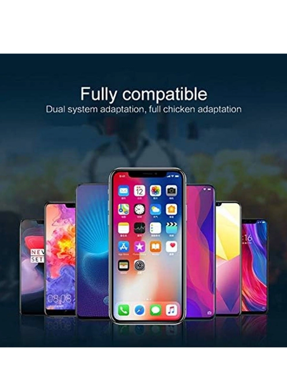 Mobile Game Controller - 4 Trigger Cooling Fan 6 Finger Operation