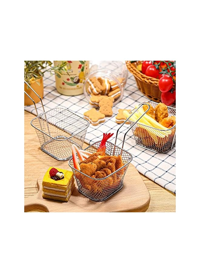 Square Fry Basket - Stainless Steel 8 PCS