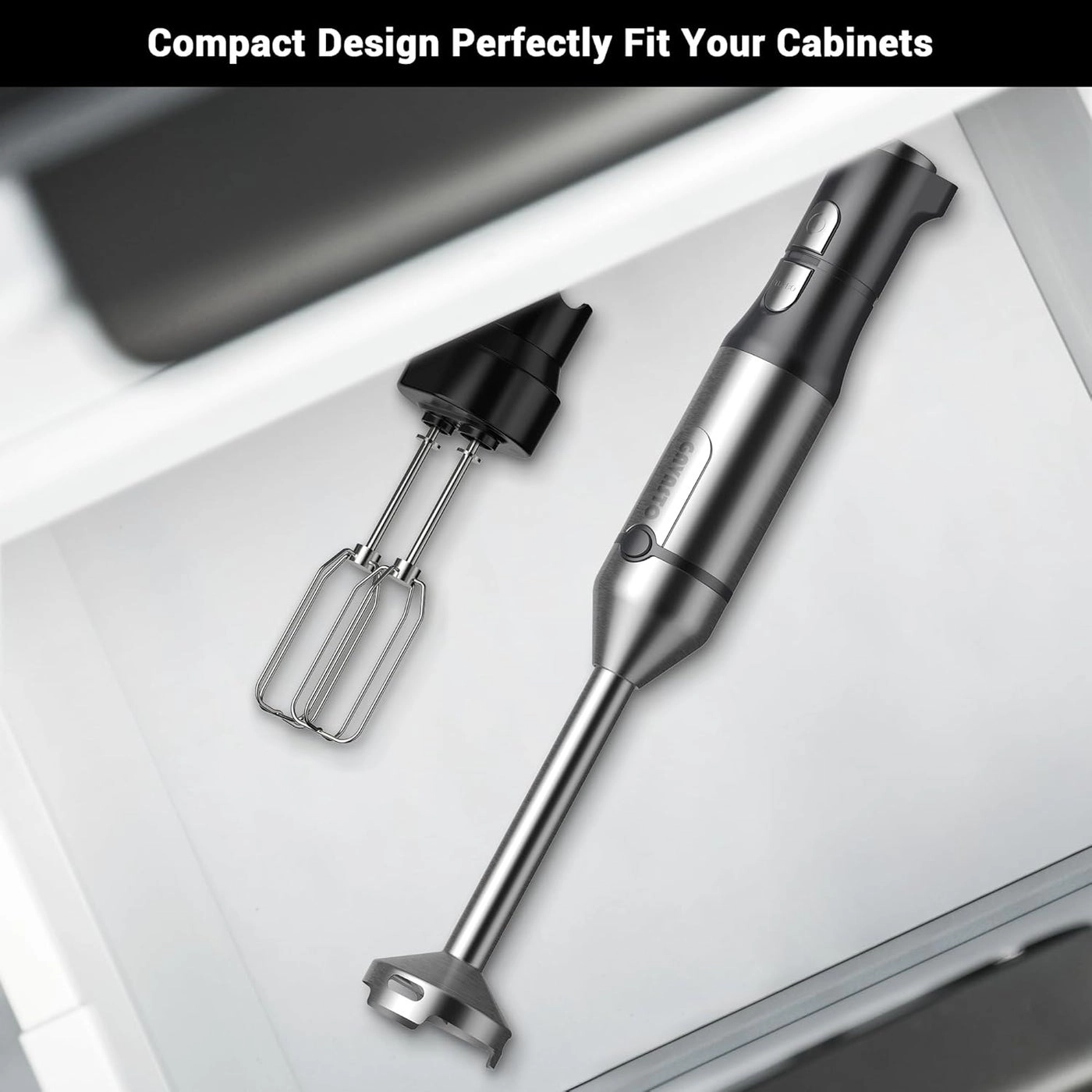 Immersion Blender - 3-in-1 Turbo Mode