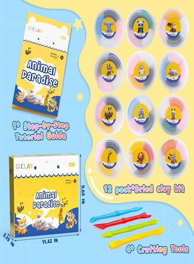 Air Dry Clay Kit - 12 pcs