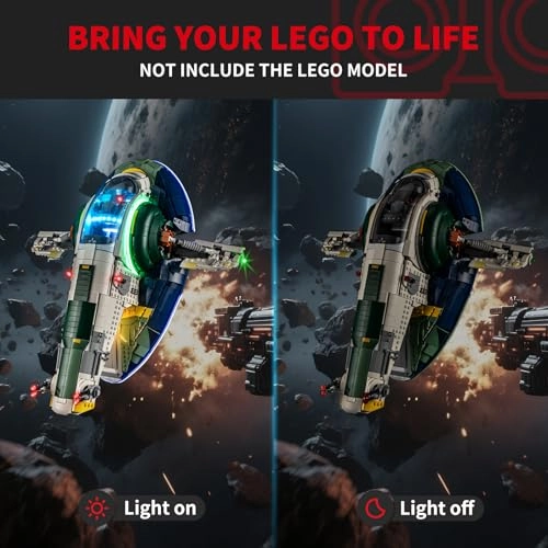 Light Kit for LEGO Jango Fett's Firespray-Class Starship 75409