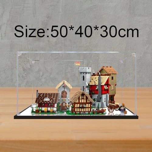 Acrylic Display Case - for Lego Model 10332 Clear Dustproof