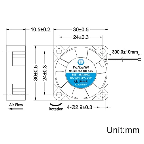Round Fan - 5Pcs 30mm
