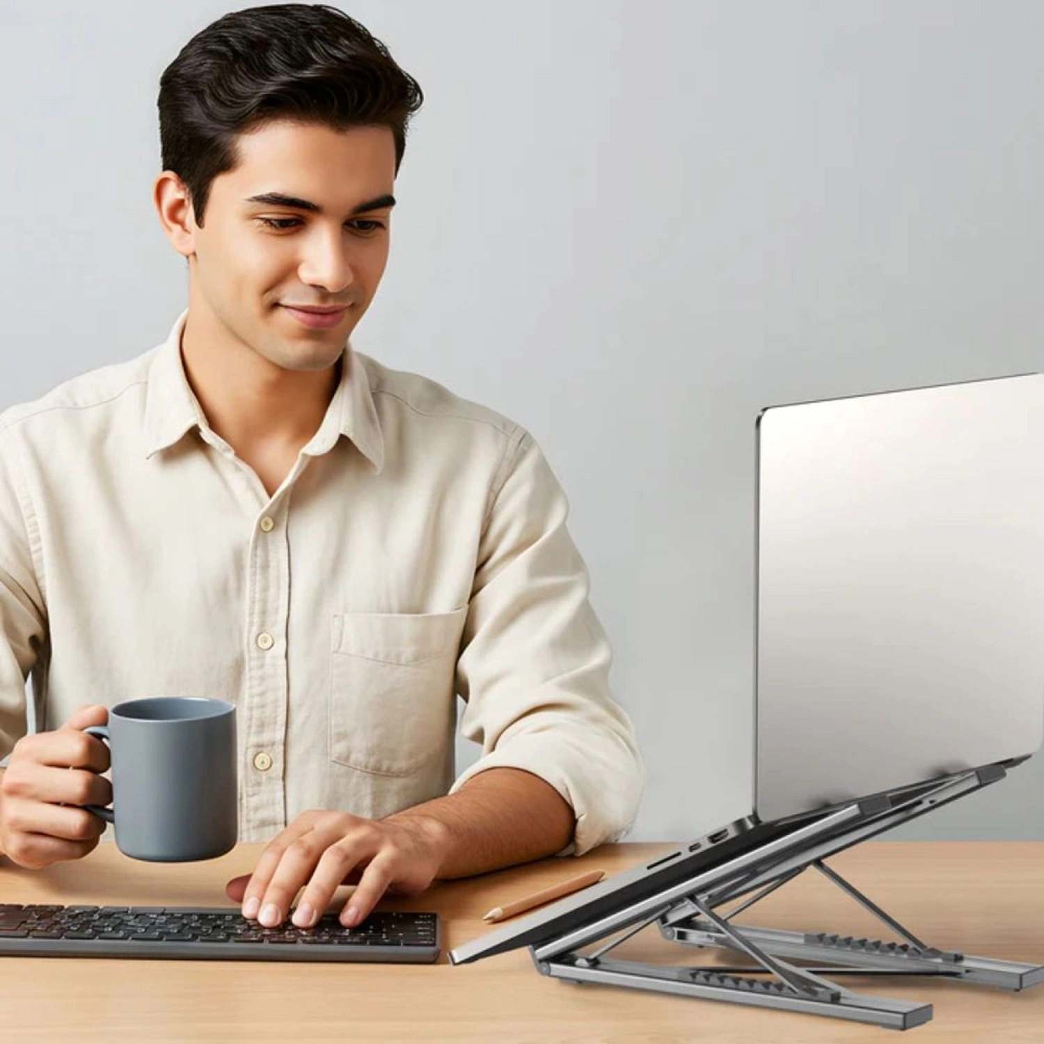 7-in-1 USB-C Foldable Laptop Stand - 100W Power Delivery 4K@60Hz HDMI