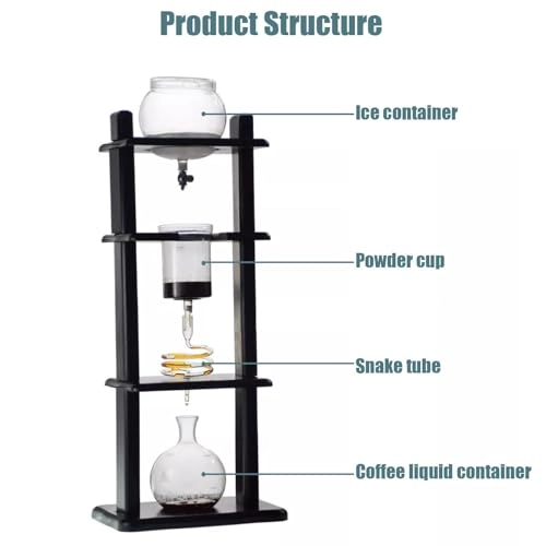 Cold Brew Drip Coffee Maker - 800ml High Borosilicate Glass