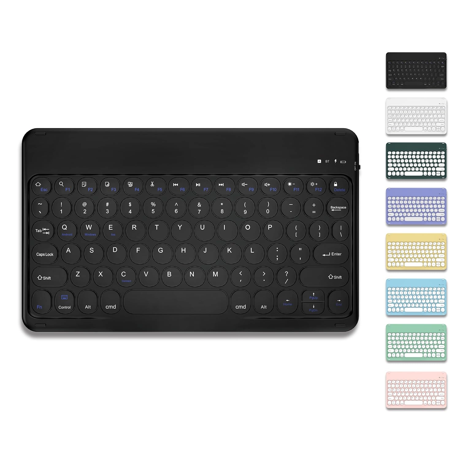 Wireless Bluetooth Rechargeable Keyboard - QWERTY Bluetooth