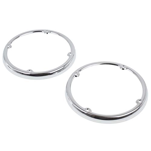 Motorcycle Chrome Speaker Trim - 2