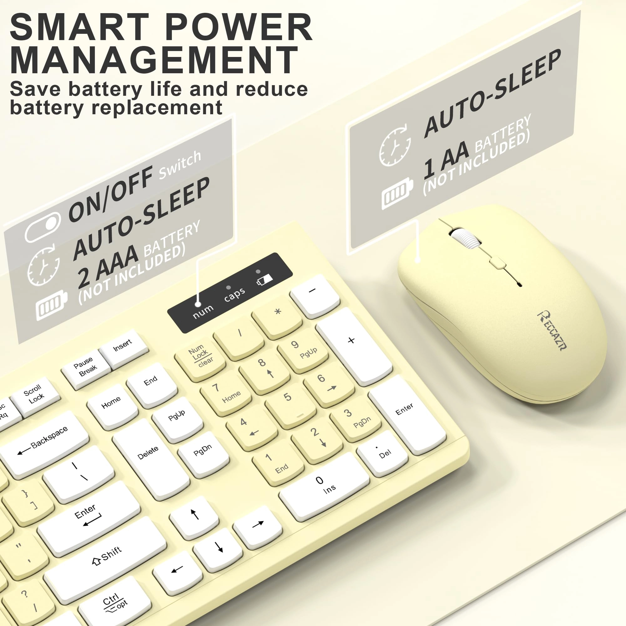 Ergonomic Wireless Keyboard - Wired