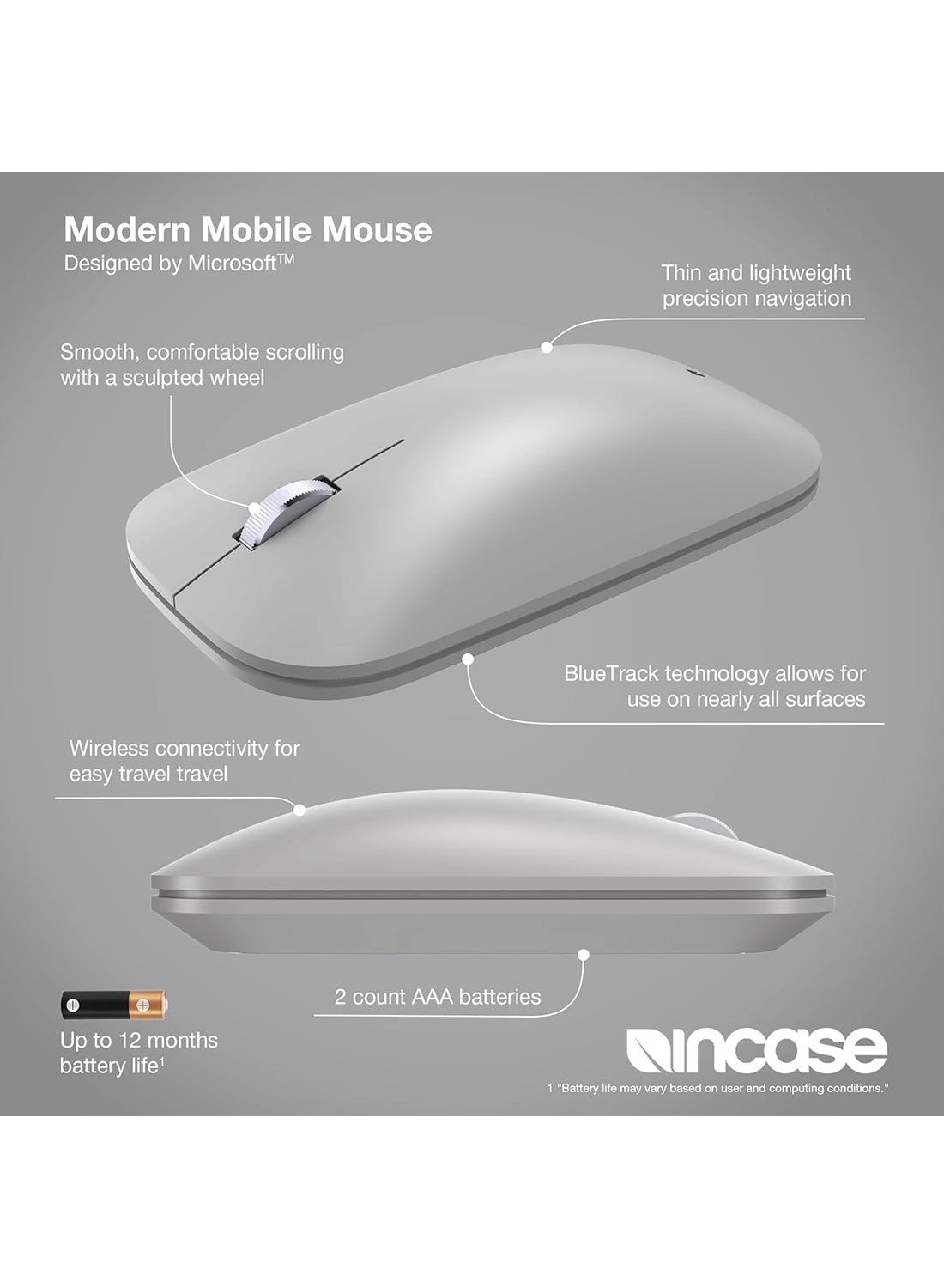 Modern Mobile Mouse - Bluetooth