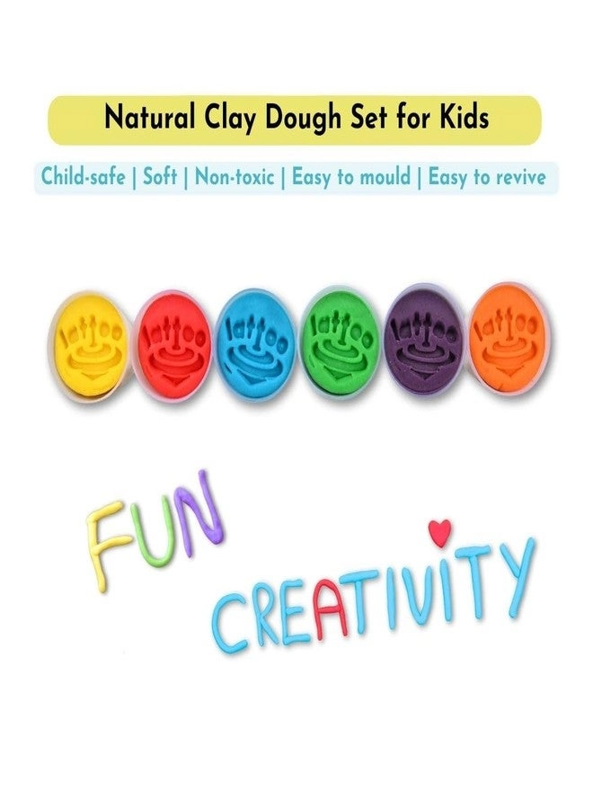Natural Clay Dough - For Kids 4 Colors