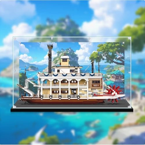 Acrylic Display Box for LEGO 21356 Canal Steamer - 3mm thickness