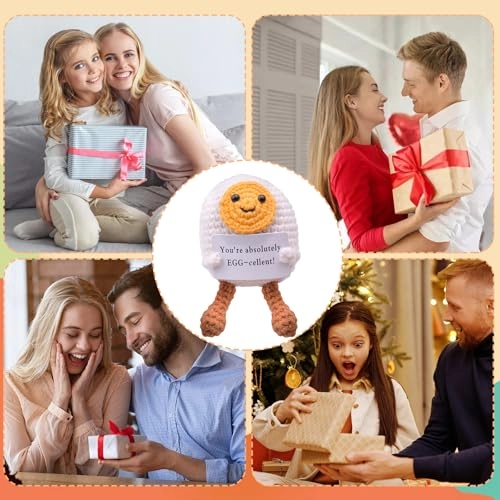 Pocket Hug Egg - Crochet 5 x 4 x 1.62 cm